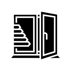windows energy efficient glyph icon vector. windows energy efficient sign. isolated symbol illustration