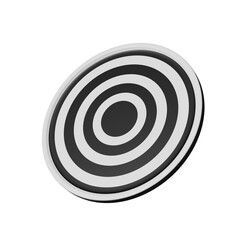 white target isolated , 3d render