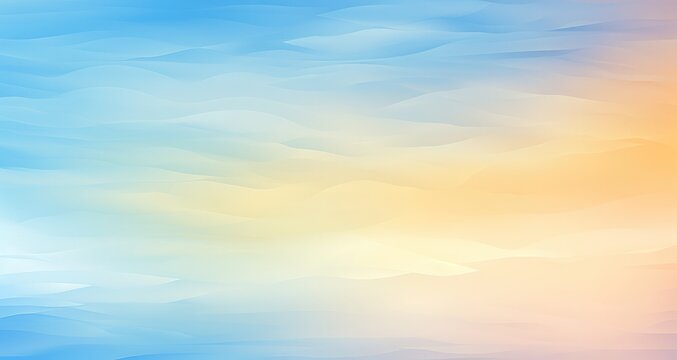 light pastel sky background, in the style of light blue and light amber, iridescent abstract pastel radiance background, in the style of light azure and orange, realistic blue skies, minimalist purity