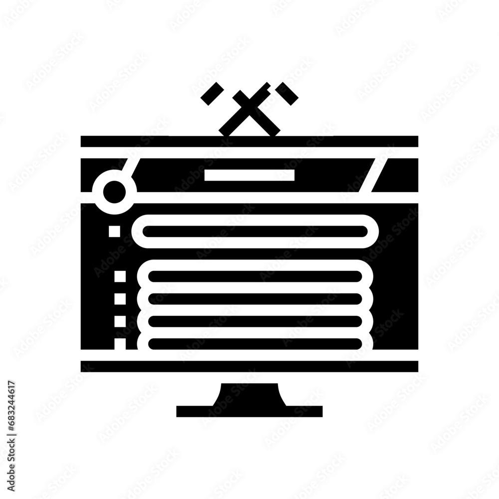 Poster community game development glyph icon vector. community game development sign. isolated symbol illus