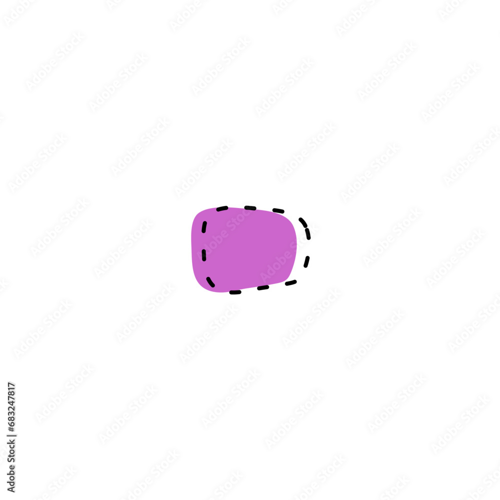 Poster set of blob elements vector color shape