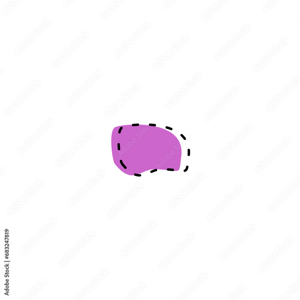 Poster set of blob elements vector color shape