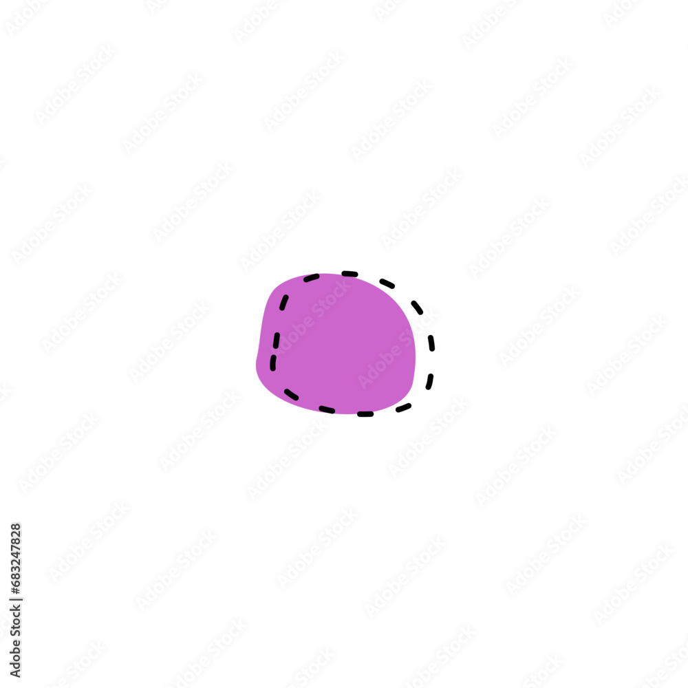 Poster set of blob elements vector color shape