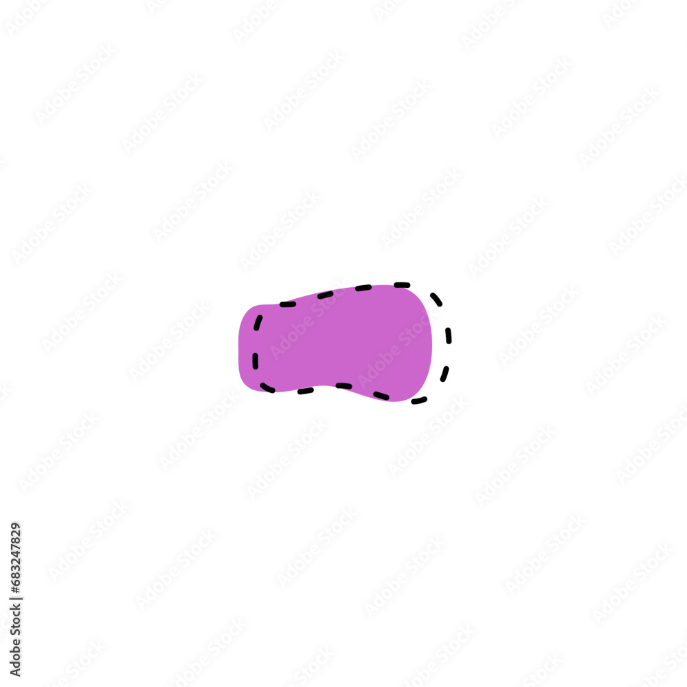 Poster set of blob elements vector color shape