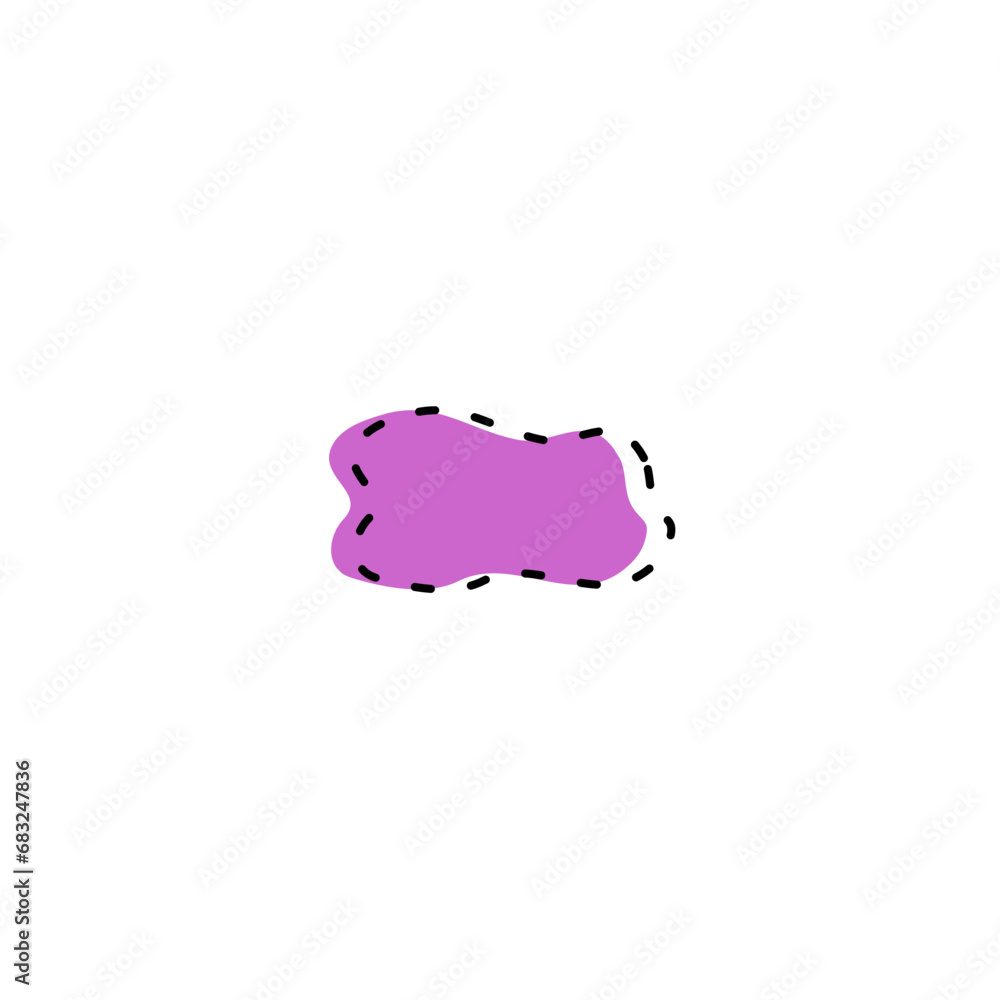 Poster set of blob elements vector color shape