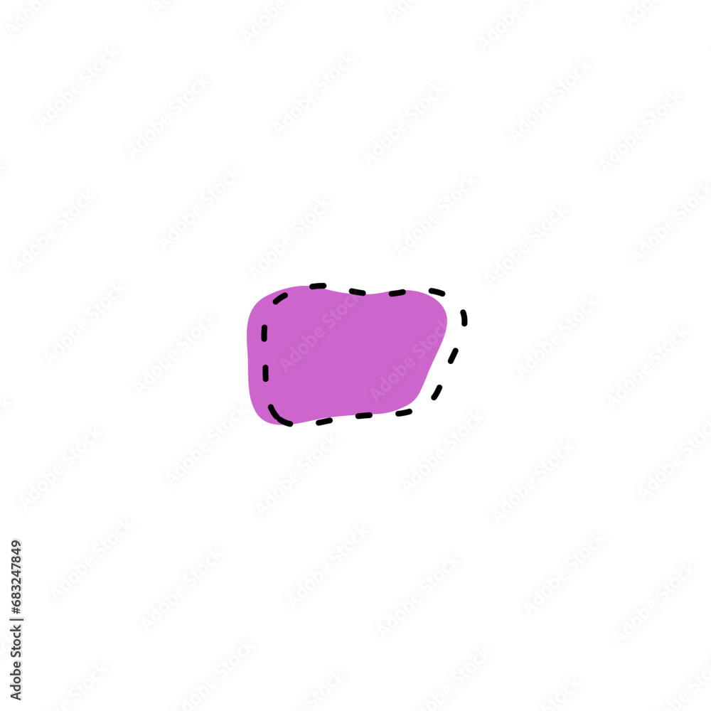 Poster set of blob elements vector color shape