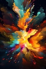 colorful smoky background