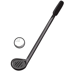 Golf club with outline