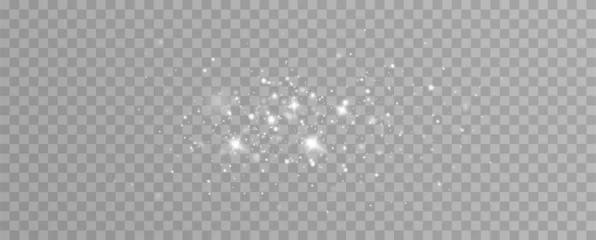 Foto op Canvas Glow light effect. Vector illustration. Christmas flash. dust. Glow light effect. Star burst with sparkles. © blagorodez