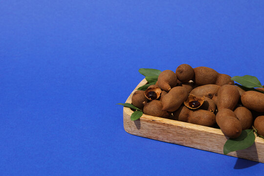 Tamarind, concept of delicious food, fresh tamarind fruit