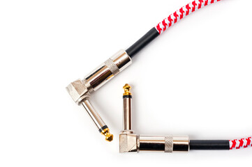 Jack cord for guitar and connection of various musical devices, pedals, amplifier and so on.