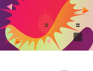 Obraz premium abstract geometric shapes vector for banner, poster, web page design