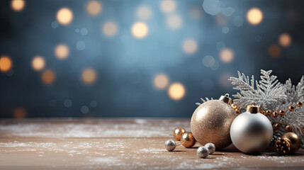 Empty christmas greeting card