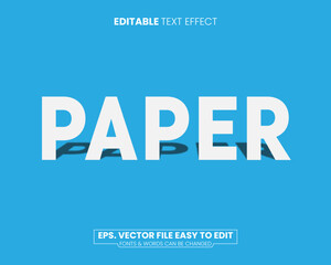 Fototapeta premium White Paper Text Effect