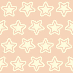 Holiday background, seamless pattern with stars. Vector illustration in this file format can change the color of the image.