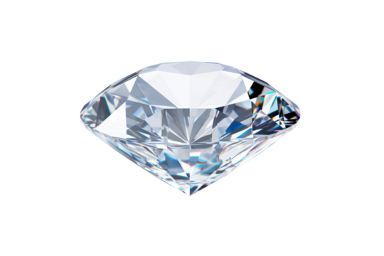 diamond, png file of isolated with shadow on transparent background	
