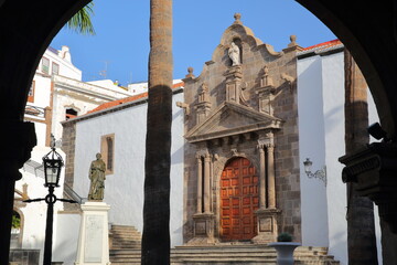 Plaza de Espana (Espana Square) in Santa Cruz de la Palma, La Palma, Canary Islands, Spain, with...