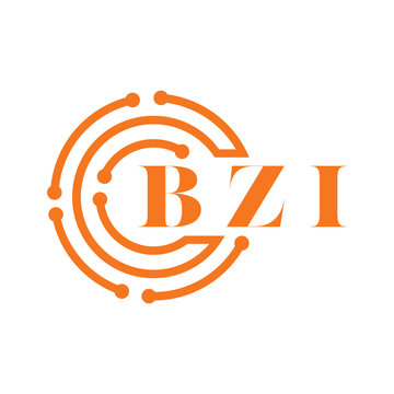 BZI letter design. BZI letter technology logo design on white background. BZI Monogram logo design for entrepreneur and business