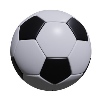 unique 3d icon soccer ball rendering.Realistic vector illustration.