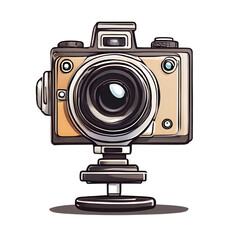 Camera Icon Cartoon with transparent background