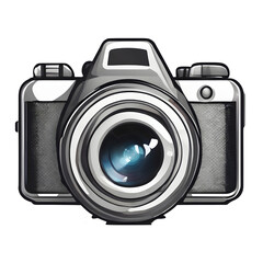 Camera Icon Cartoon with transparent background