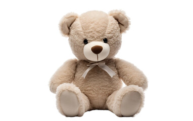 Teddy's Whitespace Adventure Isolated on Transparent Background PNG.