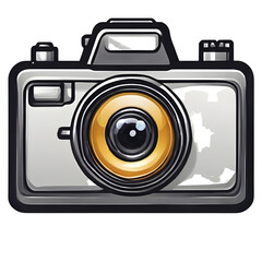 Camera Icon Cartoon with transparent background