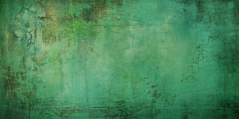 A vintage grungy green background texture
