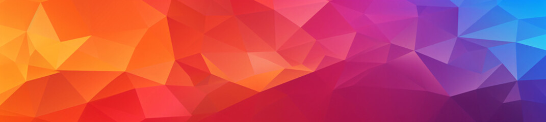 Obraz premium colorful gradient design banner background, geometric polygonal modernism in rainbow colors