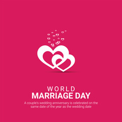 Happy World marriage day, wedding ring