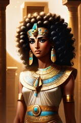 Cleopatra Portrait illustration