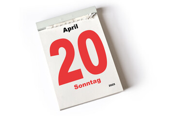 20. April 2025