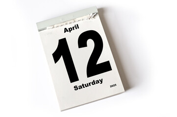  12. April 2025