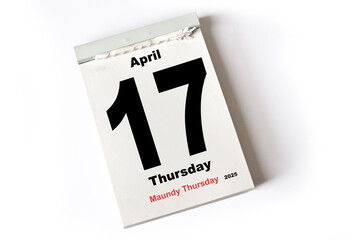  17. April 2025  Maundy Thursday