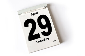 29 . April 2025