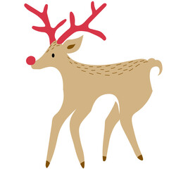 Christmas decorative elements, reindeer