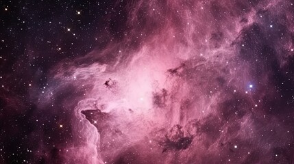 Fototapeta premium Pink universe light. Galaxies sky in space Planets and stars beauty of Galaxy space exploration.