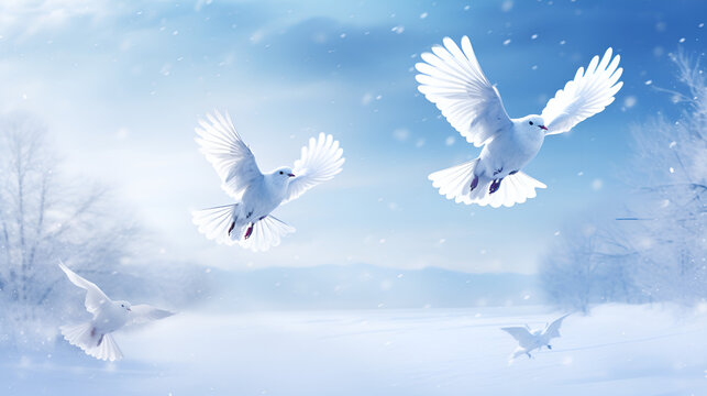 Birds Flying Image Wallpapers & Background, Robin's Flight In The Sky Eastern Bluebird Lovers Images.AI Generative 