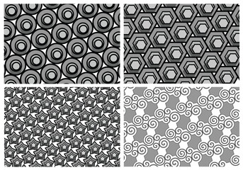 abstract geometric vector in black and white for background design.