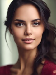 Naklejka premium a portrait of a young woman