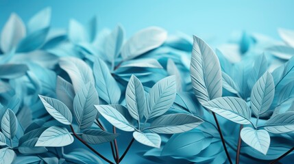 Macro Leaves Background Texture Blue Turquoise, HD, Background Wallpaper, Desktop Wallpaper