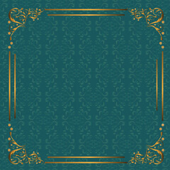 background luxury-dark blue frame