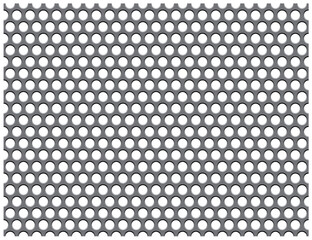 seamless perforated metal plate, vector illustration - 683278831