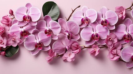 Naklejka na ściany i meble Floral Background Tropical Orchids, HD, Background Wallpaper, Desktop Wallpaper
