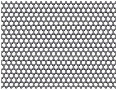 seamless perforated metal plate, vector illustration