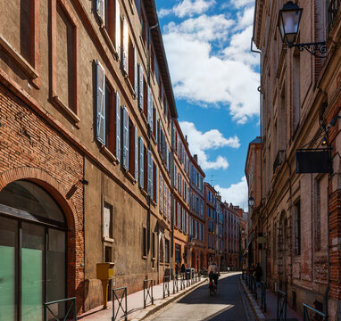 Rue Pierre de Fermat in Toulouse, Haute Garonne, Occitanie, France
