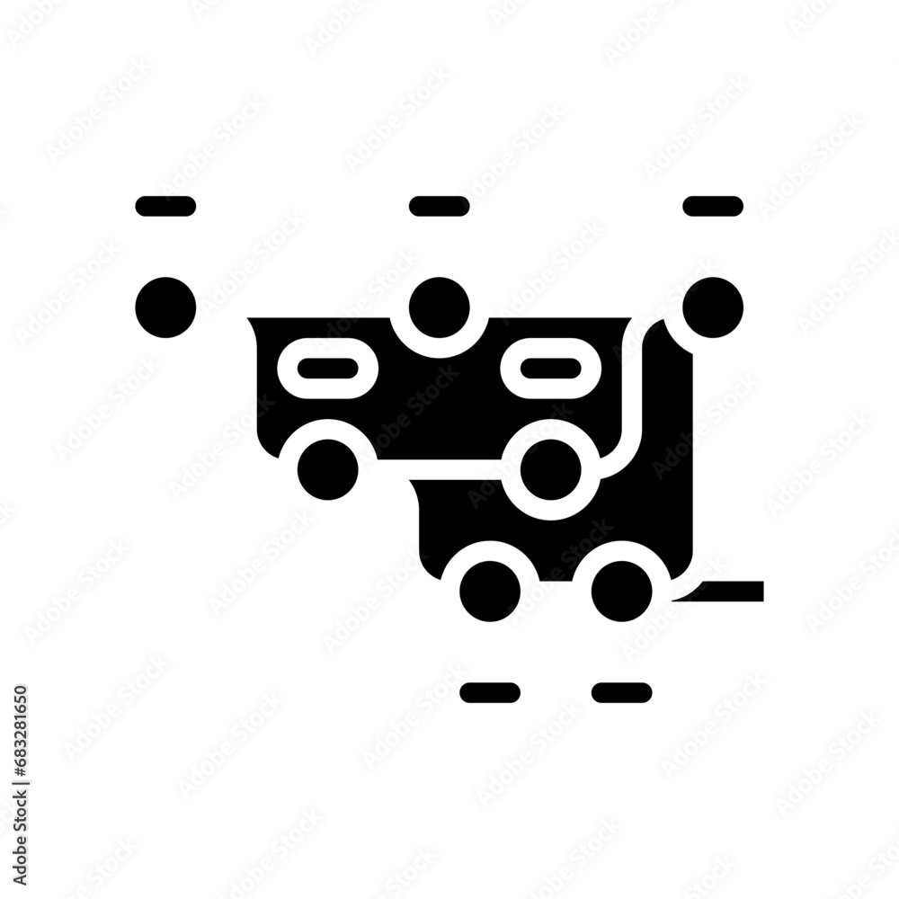 Poster version control software glyph icon vector. version control software sign. isolated symbol illustrat