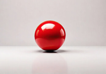 red shiny ball