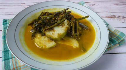 lontong fern curry 