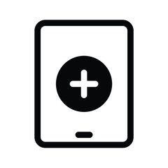 Tablet icon and his actions